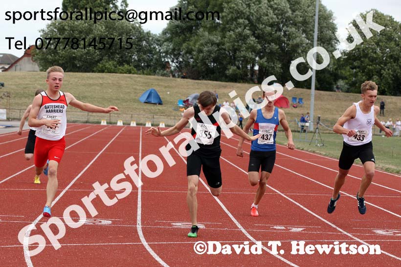 Mens under-17s 200 metres, 2018 Northern Under-17s/U-15s/U-13s Champs., Wavertree Athletics Centre, Liverpool. Photo: David T. Hewitson/Sports for All Pics